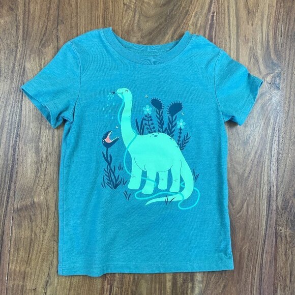 Cat & Jack Green Dinosaur Watering T-Shirt 🦕 - Picture 1 of 5